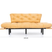 Canapea Trendy Nitta Mustard 185x85x70cm GTR003094 imaginea #5 — magazin online Desire.md