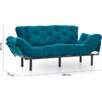 Canapea Trendy Nitta Petrol 185x85x70cm GTR003095 imaginea #7 — magazin online Desire.md