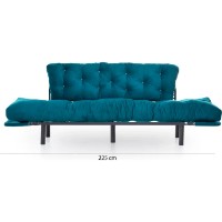 Canapea Trendy Nitta Petrol 185x85x70cm GTR003095 imaginea #8 — magazin online Desire.md