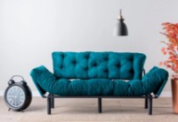 Canapea Trendy Nitta Petrol 185x85x70cm GTR003095 imaginea #2 — magazin online Desire.md