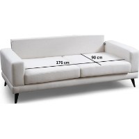 Canapea Trendy Nordic Beige 210x90x85cm GTR003097 imaginea #7 — magazin online Desire.md