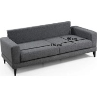 Диван Trendy Nordic Dark Grey 210x90x85cm GTR003096 фото №2 — интернет-магазин Desire.md