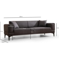 Canapea Trendy Orizont Dark Grey 230x95x77cm GTR003056 imaginea #6 — magazin online Desire.md
