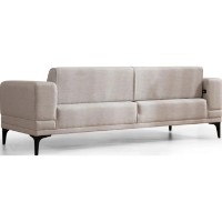 Canapea Trendy Orizont Ecru 230x95x77cm GTR003057 imaginea #4 — magazin online Desire.md