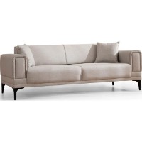 Canapea Trendy Orizont Ecru 230x95x77cm GTR003057 imaginea #5 — magazin online Desire.md