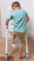 Colac WC pentru copii cu scară DreamBaby Ladder Step-Up- 2 Grey/White (G6016) imaginea #5 — magazin online Desire.md