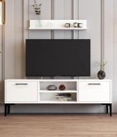 Comodă TV Trendy Riga White/Black 140x48x30cm GTR000056 imaginea #1 — magazin online Desire.md