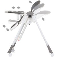 Scaun de masa Chipolino 2in1 Milk Shake Granite (STHMS02404GN) imaginea #2 — magazin online Desire.md