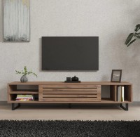 Comodă TV Trendy Safir Walnut/Black 160x40x35cm GTR000366 imaginea #1 — magazin online Desire.md