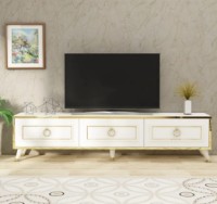 Comodă TV Trendy Sona White/Gold 180x45.5x29.5cm GTR006351