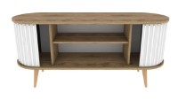 Тумба под ТВ Trendy Stor Oud Oak/White 140x64x43cm GTR006426 фото №4 — интернет-магазин Desire.md