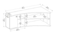 Comodă TV Trendy Termera Pine Atlantic/Anthracit 135x48.6x28.6cm GTR006428 imaginea #3 — magazin online Desire.md