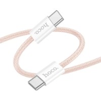 USB Кабель Hoco X104 Source 60W Type-C to Type-C 2m Pink