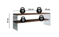 Comodă TV Trendy TV103 Walnut 120x45x35cm GTR000313 imaginea #4 — magazin online Desire.md
