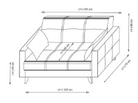 Диван Trendy Polya Light Grey 151x86x75cm GTR007504 фото №4 — интернет-магазин Desire.md