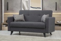 Canapea Trendy Polya Dark Grey 151x86x75cm GTR007507 imaginea #2 — magazin online Desire.md