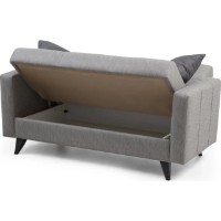 Диван Trendy Polya Light Grey 151x86x75cm GTR007504 фото №7 — интернет-магазин Desire.md