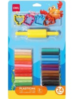 Пластилин Deli Genius 24pcs DLEY020