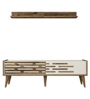 Comodă TV Trendy Valensiya 140 Walnut/Cream 140x45x35cm GTR000082 imaginea #4 — magazin online Desire.md