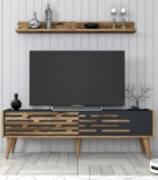 Comodă TV Trendy Valensiya 140 Walnut/Anthracit 140x45x35cm GTR000080