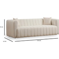 Canapea Trendy Regal Cream 90x225x75cm GTR003312 imaginea #3 — magazin online Desire.md