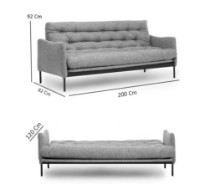 Canapea Trendy Renge Green 200x92x82cm GTR003100 imaginea #4 — magazin online Desire.md