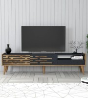 Comodă TV Trendy Valensiya Walnut/Anthracit 180x45x35cm GTR000129 imaginea #1 — magazin online Desire.md