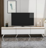 Comodă TV Trendy Valensiya White/Oak 180x42x35cm GTR000197