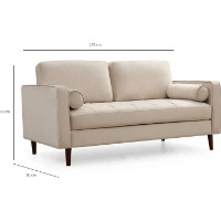 Canapea Trendy Roma Beige 90x70x175cm GTR003191 imaginea #5 — magazin online Desire.md