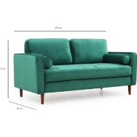 Canapea Trendy Roma Green 90x70x175cm GTR003193 imaginea #7 — magazin online Desire.md