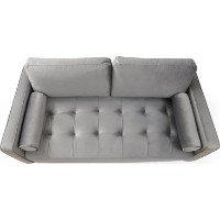 Canapea Trendy Roma Light Grey 90x70x175cm GTR003194 imaginea #5 — magazin online Desire.md