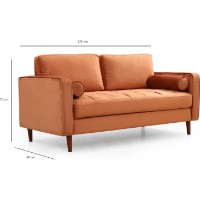 Canapea Trendy Roma Orange 90x70x175cm GTR003196 imaginea #6 — magazin online Desire.md