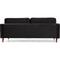 Диван Trendy Roma Black 90x70x215cm GTR003306 фото №5 — интернет-магазин Desire.md