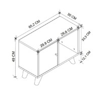 Noptieră Bofigo 19-02-08 Anthracite imaginea #3 — magazin online Desire.md