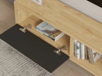 Comodă TV Trendy Yonca Oak/Anthracit 120x36.8x25cm GTR006337 imaginea #2 — magazin online Desire.md