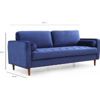 Canapea Trendy Roma Navy Blue 90x70x215cm GTR003309 imaginea #8 — magazin online Desire.md