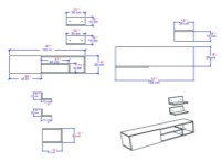 Comodă TV Trendy Zeplin White 120x29.6x29.3cm GTR006448 imaginea #4 — magazin online Desire.md