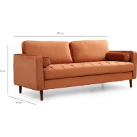 Canapea Trendy Roma Orange 90x70x215cm GTR003310 imaginea #6 — magazin online Desire.md