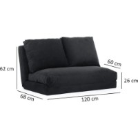 Canapea Trendy Taida Black 120x62x68cm GTR003022 imaginea #7 — magazin online Desire.md