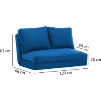 Canapea Trendy Taida Blue 120x62x68cm GTR003023 imaginea #3 — magazin online Desire.md