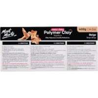 Argilă polimerică Mont Marte Polymer Clay 400gr Beige (MMSP6401) imaginea #2 — magazin online Desire.md