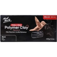 Argilă polimerică Mont Marte Polymer Clay 400gr Black (MMSP6403)
