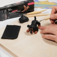 Argilă polimerică Mont Marte Polymer Clay 400gr Black (MMSP6403) imaginea #2 — magazin online Desire.md