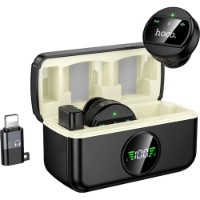 Microfon Hoco L22 Bright 2-in-1 Lightning/Type-C Black