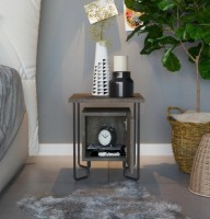 Noptieră Trendy Acres Nightstand Dark Maro 40x45x40cm GTR001515 imaginea #2 — magazin online Desire.md
