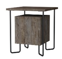 Noptieră Trendy Acres Nightstand Dark Maro 40x45x40cm GTR001515 imaginea #3 — magazin online Desire.md