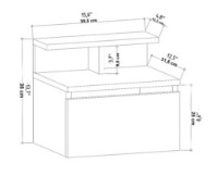 Noptieră Trendy Alice Anthracit 35x31.9x39.8cm GTR005890 imaginea #5 — magazin online Desire.md