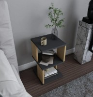 Noptieră Trendy Carter Anthracit/Oak 49.4x29.6x29.6cm GTR005887 imaginea #2 — magazin online Desire.md