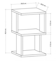 Noptieră Trendy Carter Anthracit/Oak 49.4x29.6x29.6cm GTR005887 imaginea #4 — magazin online Desire.md