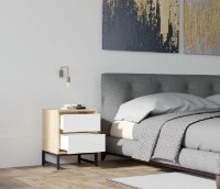 Noptieră Trendy Cefalu Sapphire Oak/White 40x40x55cm GTR001560 imaginea #2 — magazin online Desire.md